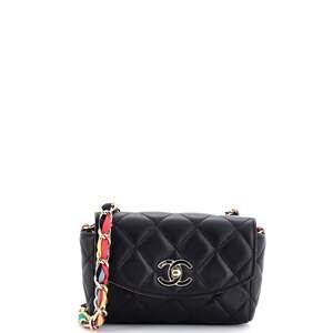 Chanel Ribbon Chain Flap Bag Quilted #254997C37B